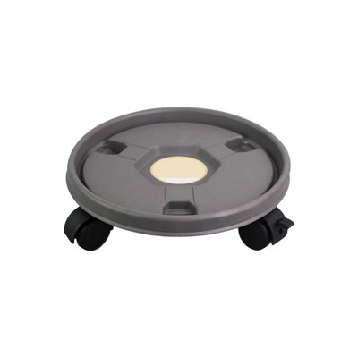 Mobile Tray With Plastic Belt Roller Circular Chassis Potted Plants Water Receiving Movable Pot Holders