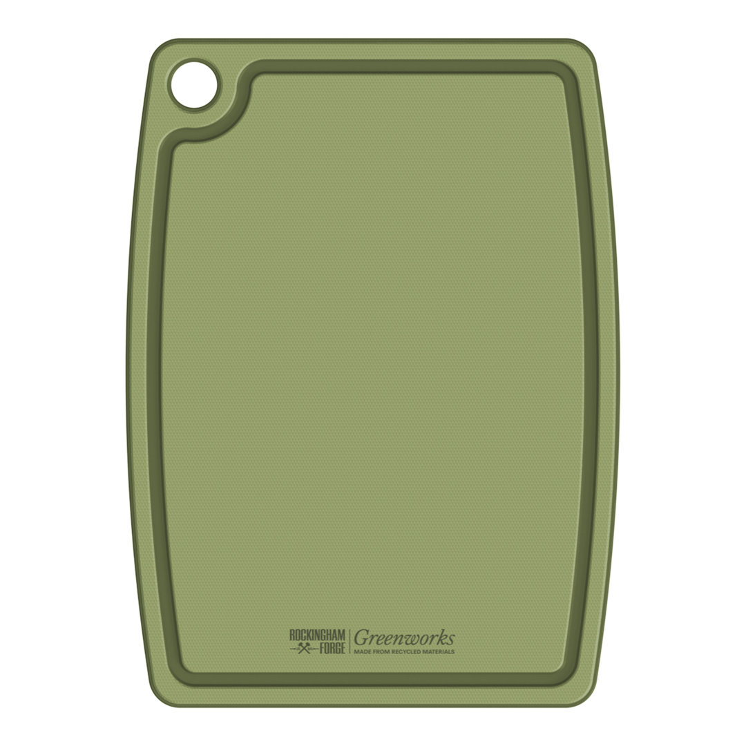 Greenworks Set of 3 Chopping Boards Recycled Plastic Small/Medium/Large White