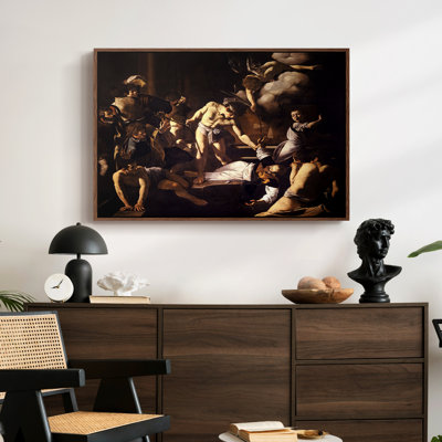 The Martyrdom of Saint Matthew, 1599-1600-Caravaggio-Framed Gallery Wrapped Canvas