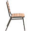 Lorell Premium All-Weather Wicker Outdoor Dining Side Chair with Cushion-48417823