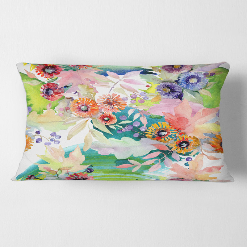 Floral Throw Pillow