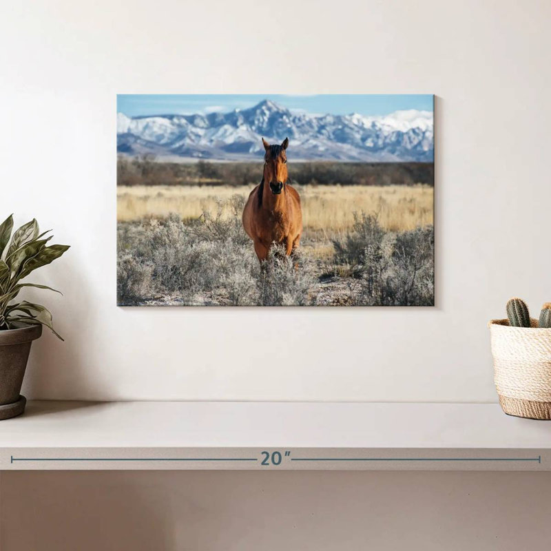 Brampt Horse At Winter, 8" H x 12" W