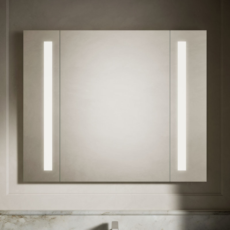 Verdera Mirror with Lights, Bathroom Vanity Mirror with Internal LED Lights, 33" x 40"