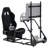 Anman Racing Simulator Cockpit Stand with Seat & TV Stand Fits Thrustmaster Logitech G923 G29 XBox, Not Include Steering wheel & Wheels & Pedals and Shifter Handbrake