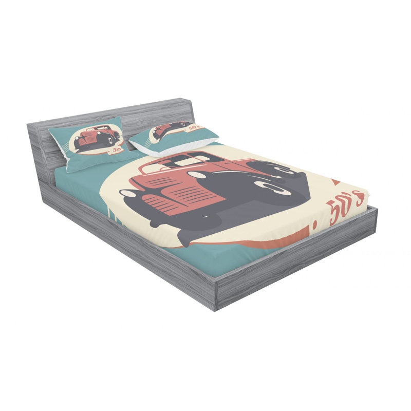 Microfiber Sheet Set, Queen Sheet Set with Fitted Sheet