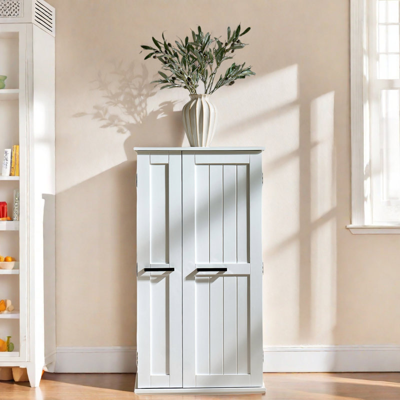 Garde-manger avec portes, grand rangement et tablettes réglables