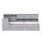 2 Drawers Daybed With Desk And Bookcase-412112773-415187654