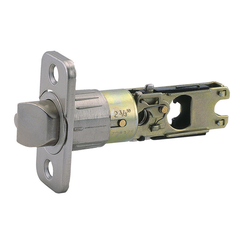 Loquet d'entrée de remplacement à 6 voies, Nickel satiné, Loquet à double verrouillage