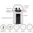 Sauna Steamer Portable Pot, 3L Stainless Steel Steam Generator With Remote Control, Smart Touch Button, Spa Machine With Timer Display Mist Moisturizing For Body Detox