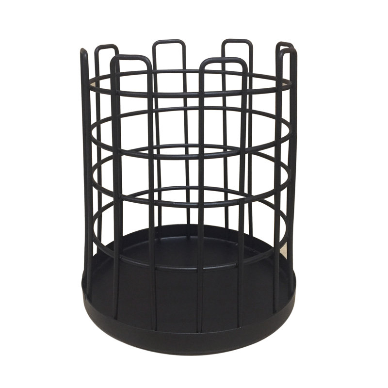 Pot à ustensiles lourd, 7,25 po x 6,50 po, Bronze huilé