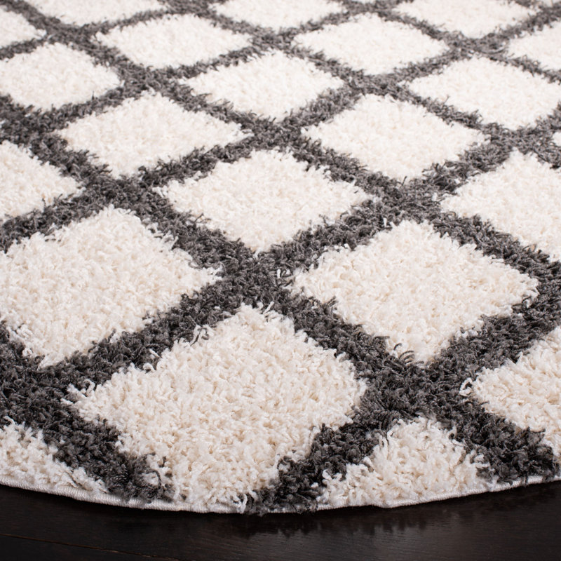 Sgd-Katia Shag Performance Geometric Rug, Round 6'