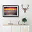Spanish Beach at Sunset in Abstract - Picture Frame Graphic Art Print on MDF-55726673-55726675