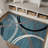 Tolchester Abstract Blue/Gray/Black Area Rug-879766540