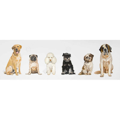 Toile pour chambre «Man's Best Friend» | Illustration illustrative pour animaux de compagnie