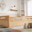 Floor Platform Bed with Full-length Guardrails-3837977-3837981