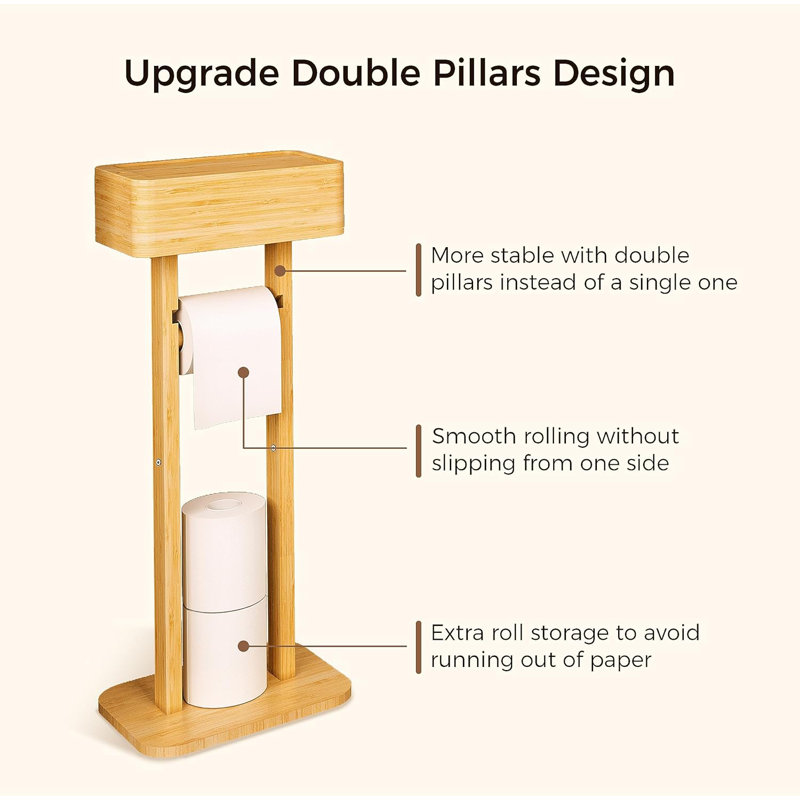 Free Standing Toilet Paper Holder