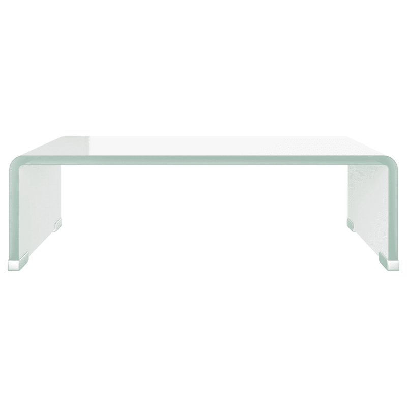 Wakeland TV Stand/Monitor Riser Glass, 40cm, Transparent