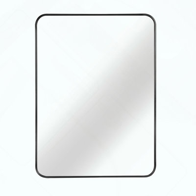 Round Metal Framed Bathroom Mirror