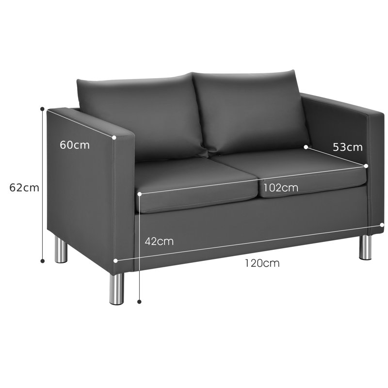 Gavalas 2 Seater Cotton Blend Loveseat