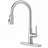 Modern High Arc Kitchen Faucet with Pull-Down Sprayer(Set of 2)