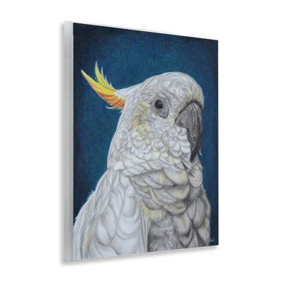Art traditionnel sur plaque de cacatoès par Connie Resch