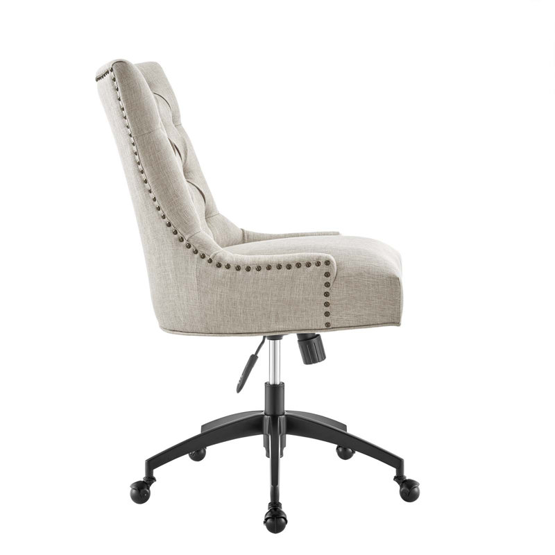 Chaise de bureau Regent, Beige, Noir