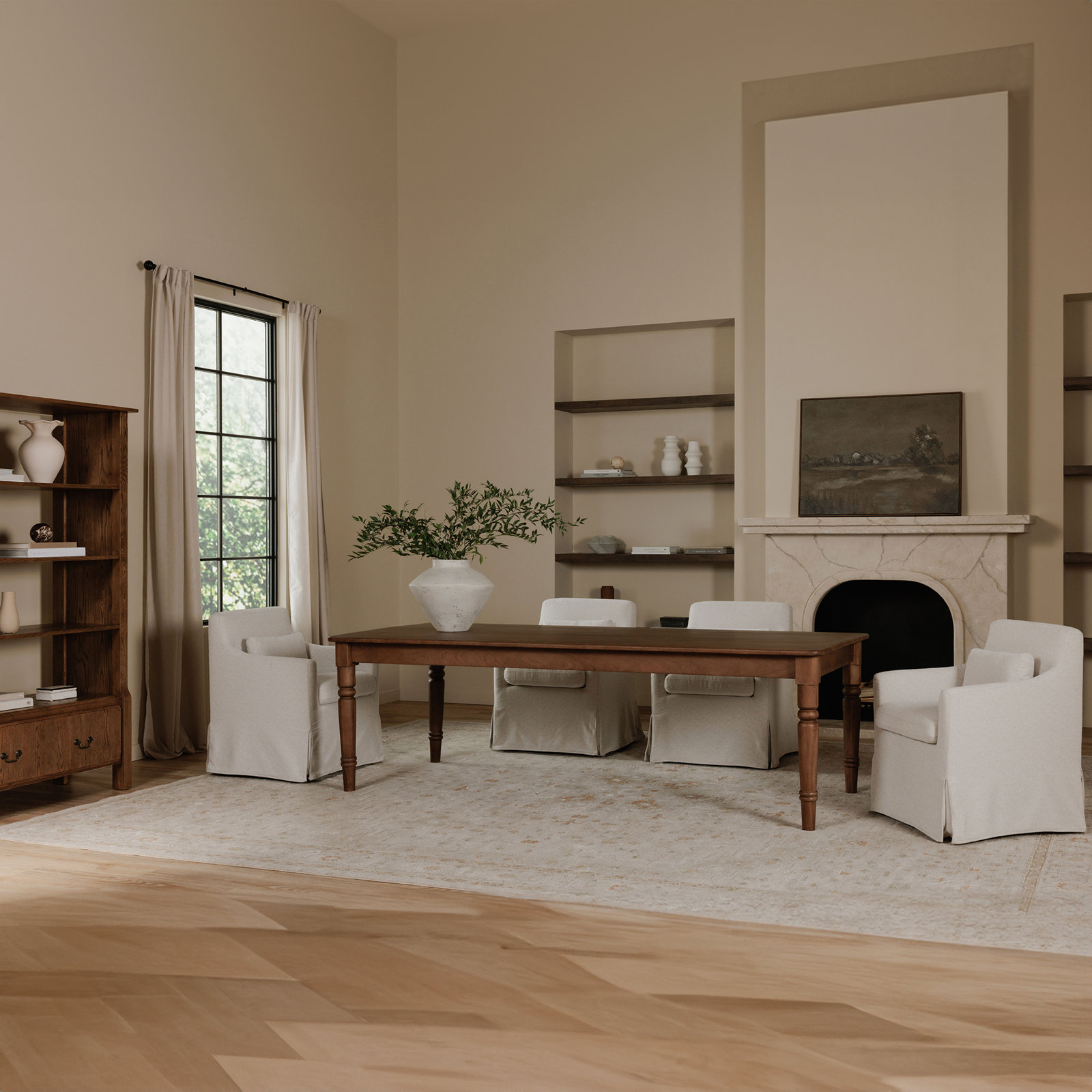 Glinda Dining Chair, Beige