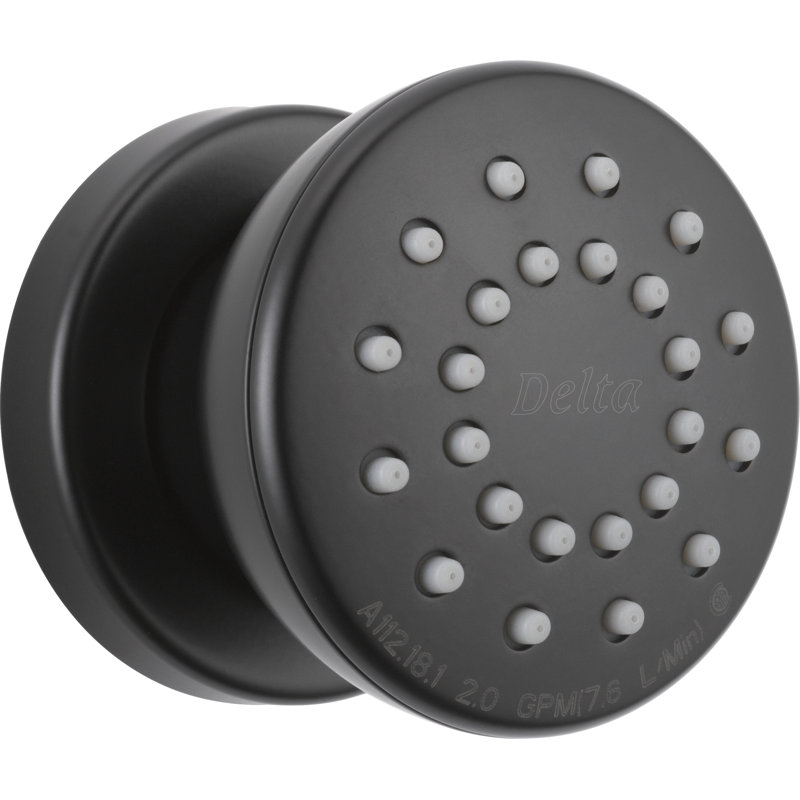 Full Adjustable Body Spray with TouchClean, Matte Black