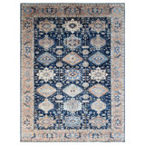 New Turkmen Afghan One-of-a-Kind Rectangle 9'10" X 14' Area Rug