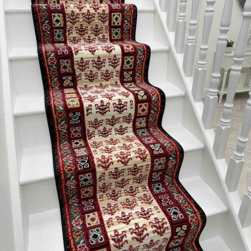 Stair Runner Geometric Area Rug, Runner 60 x 720 cm
