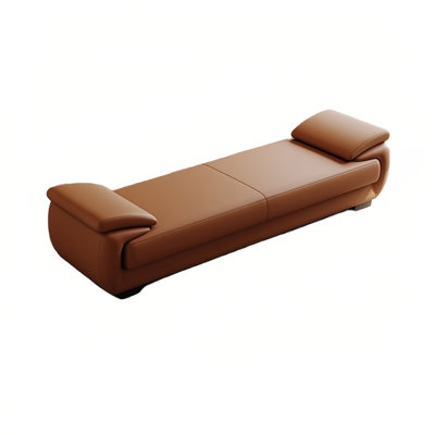 Mineta Leather Match Upholstered Bench