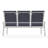 Belle Isle Sling Aluminum Frame 3-Seat Sofa with Marine Grade Polymer Arm Accent-98940048-98940112
