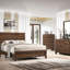 Finition du lit à panneau en tissu 1pc de beaux meubles de chambre à coucher en bois de style contemporain-554045069-554045068
