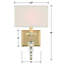 Clover 1-Light Armed Sconce-1959287756