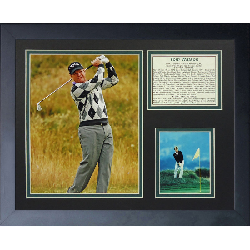 Souvenirs encadrée tom watson
