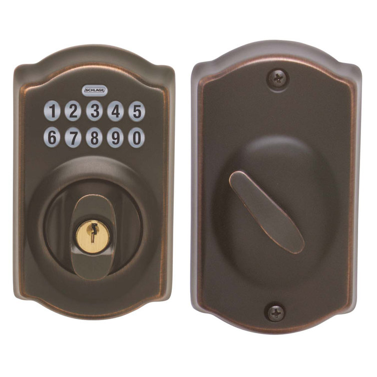 Camelot Single Cylinder Keyless Electronic Deadbolt