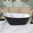 59" x 29" Freestanding Soaking Acrylic Bathtub-91520719