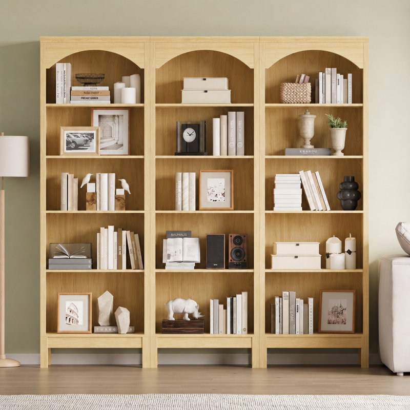 Bibliothèque 71,1 po à 5 niveaux, Sector, Natural Oak