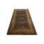 Tapis noir / olive noué à la main 9 x 18 Serene