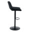 Ensemble de 2 tabourets de bar réglables Modern Modern, matériau en polyuréthane noir, avec repose-pieds, peut supporter jusqu'à 250 lb, convient aux bars à la maison et aux îlots de cuisine.-1339297315