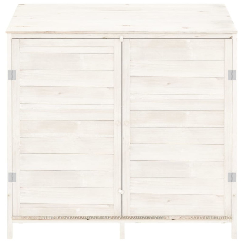 Natur Pur Garden Shed Brown 102X52x112 Cm Solid Wood Fir, White