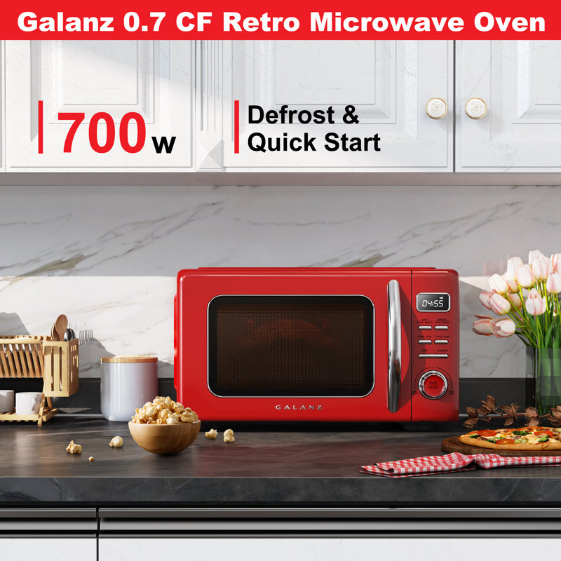 Four à micro-ondes de 0,7 pi³ Galanz Pi. Micro-onde de comptoir, Rouge