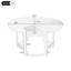 Ensemble 5 pièces de table de patio et chaises d'extérieur avec trou de parasol pour patio, jardin et jardin-130477908