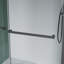 Porte de douche coulissante double en verre transparent de 44 à 48 po de largeur x 72 po de hauteur