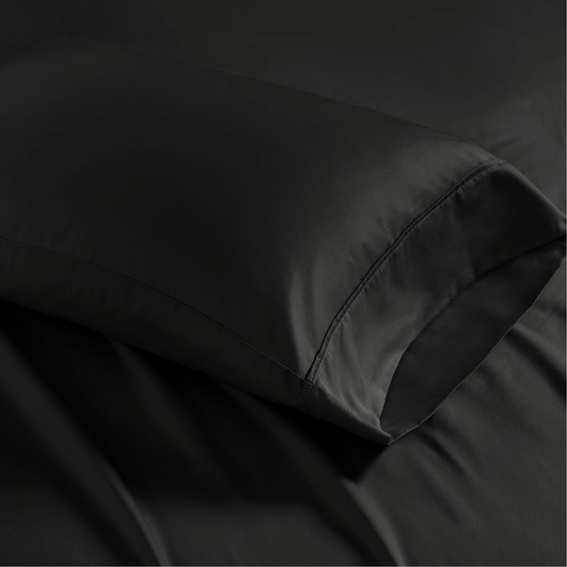 Ensemble de draps 4 pièces très grand - mélange de coton, froissé, tissé, froissé