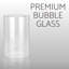 Abat-jour tambour en verre transparent de 6,25 po de hauteur