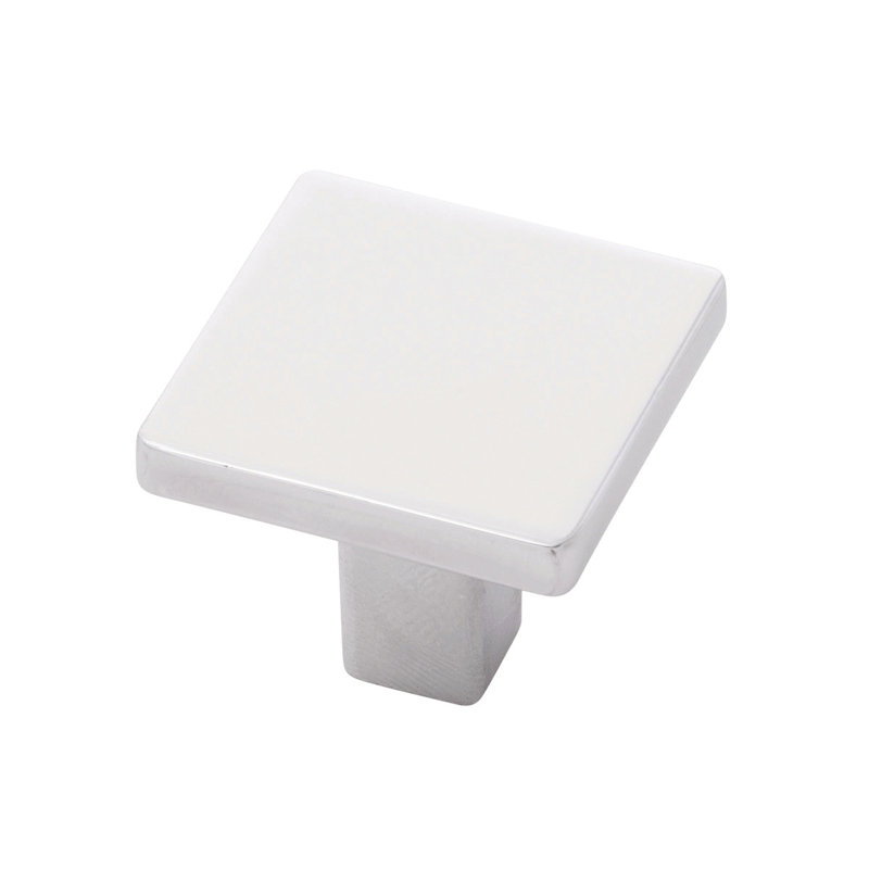 Emerge Square Knob, Polished Nickel