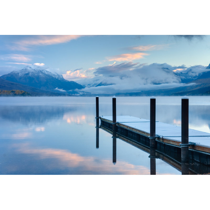 Lake Mcdonald Dock by Alan Majchrowicz - Wrapped Canvas Print, 30cm H x 46cm W