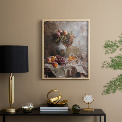 Reproduction encadrée FLORAL Series DCC XXII - bois massif