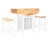 Studebaker 2 - Person Solid Wood Solid Wood Top Four Leg Dining Set